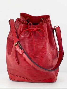 Louis Vuitton Red Epi Leather Noe GM Like New with COA 1992 Pristine Condition
